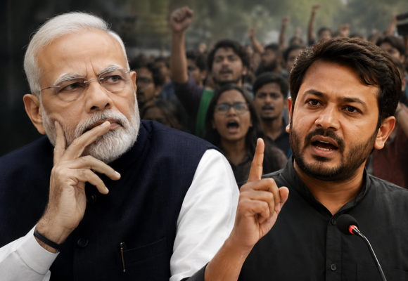 1 ‘പ്രധാനമന്ത്രി പദം വിടൂ, ഇൻഫ്ലുവൻസറാകൂ’; മോദിയെ പരിഹസിച്ച് അഭിജീത് ദിപ്കെ, വിദ്യാർത്ഥി പ്രതിഷേധം വീണ്ടും ശക്തമാക്കുമെന്ന് മുന്നറിയിപ്പ്