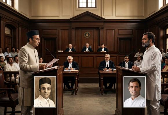 സവർക്കറെ സവർക്കറെ മുസ്ലിം വിരോധിയായി ചിത്രീകരിച്ചിട്ടില്ലെന്ന് അവകാശവാദം; രാഹുൽ ഗാന്ധിക്കെതിരായ കേസിൽ നിർണായക മൊഴിയുമായി സത്യകി